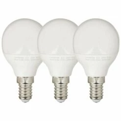 SUPRALED - Pack De 3 Ampoules LED (P45), Culot E14, Conso. 5,3W (eq. 40W), 470 Lumens, Blanc Chaud - PACK3LV470P