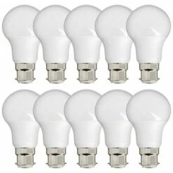 XANLITE - Lot De 10 Ampoules LED A60, Culot B22, 10W Cons. (60W Eq.), Lumière Blanc Chaud - PACK10EB806G