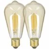 XANLITE - Pack De 2 Ampoules à Filament LED Vintage ST64, Ambrées, Culot E27, 806 Lumens, Blanc Chaud - PACK2RFDE800STA -Pas Cher Ampoule LED Boutique 47378400 1