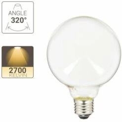 XANLITE - Ampoule LED G125 Opaque, Culot E27, Conso. 17W, 2452 Lumens, Blanc Chaud - RFE2452BO -Pas Cher Ampoule LED Boutique 47378406 3