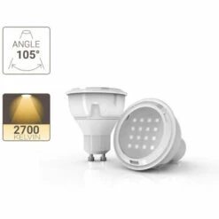 XANLITEPRO - Ampoule LED Spot, Culot GU10, 3,6W Cons. (280 Lumens), Lumière Blanc Chaud - PG35SLW -Pas Cher Ampoule LED Boutique 47378427 3
