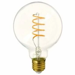 XANLITE - Ampoule LED (G95) / Vintage, Culot E27, 4W Cons. (28W Eq.), 300 Lumens, Lumière Blanc Chaud - RFDE280B95S