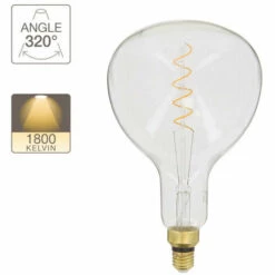 XANLITE - Ampoule LED Giant Fiole / Vintage, Culot E27, 4W Cons. (30W Eq.), 323 Lumens, Lumière Blanc Chaud - RFDGE280RS -Pas Cher Ampoule LED Boutique 47378502 4