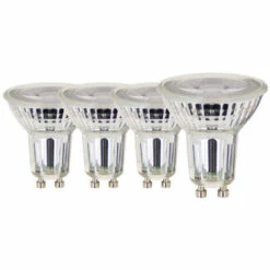 TOULUM - Lot De 3 Ampoules Spot + 1 Gratuite, Culot GU10, 5W Cons. Et 50W Eq., Lumière Blanche Neutre - PACK31TG50SCW
