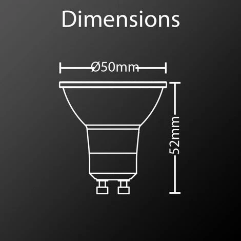 TOULUM - Lot De 3 Ampoules Spot + 1 Gratuite, Culot GU10, 5W Cons. Et 50W Eq., Lumière Blanche Neutre - PACK31TG50SCW 7 TOULUM - Lot De 3 Ampoules Spot + 1 Gratuite, Culot GU10, 5W Cons. Et 50W Eq., Lumière Blanche Neutre - PACK31TG50SCW – Image 5
