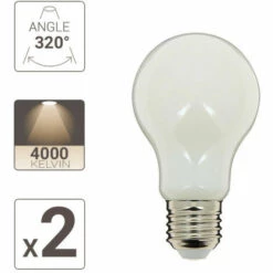 XANLITE - Pack De 2 Ampoules LED (A60), Culot E27, Conso. 8W (eq. 75W), 1055 Lumens, Blanc Neutre - PACK2RFE1055GOCWED -Pas Cher Ampoule LED Boutique 47378529 3