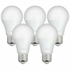 XANLITE - Lot X5 Ampoules LED Standard, Culot E27, Conso 9W, Eq. 60W, Blanc Neutre - PACK5EE806GCW