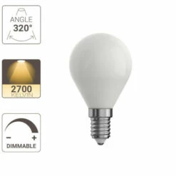 XANLITE - Ampoule LED Dimmable P45 Opaque Filament, E14 470 LM 2700 K - RFV470POD -Pas Cher Ampoule LED Boutique 47378543 3