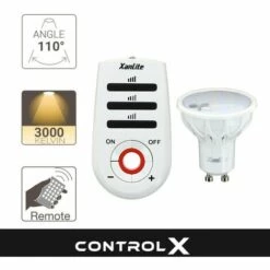 XANLITE - Ampoule LED Spot, Culot GU10, 3,4W Cons. (35W Eq.), Lumière Blanc Chaud - MG180STR -Pas Cher Ampoule LED Boutique 47378549 3