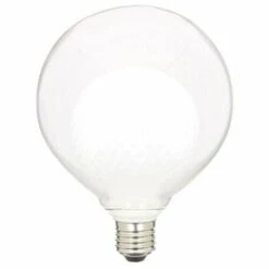 XANLITE - Ampoule Déco LED, Double Verre Blanc, G125, Culot E27, 3W Cons. 2700K Blanc Chaud - RFDEB125DVMILKY