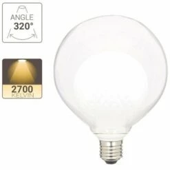 XANLITE - Ampoule Déco LED, Double Verre Blanc, G125, Culot E27, 3W Cons. 2700K Blanc Chaud - RFDEB125DVMILKY -Pas Cher Ampoule LED Boutique 47378560 4