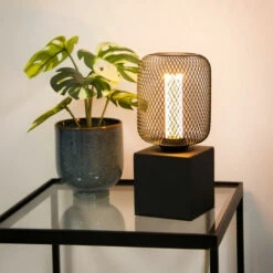 XANLITE - Ampoule Déco Cage Cylindre Noir, Culot E27, Hologramme, Blanc Chaud - RFDHE150CCAN -Pas Cher Ampoule LED Boutique 47378585 3