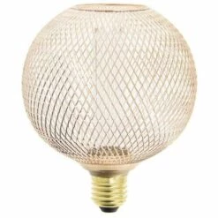 XANLITE - Ampoule Déco Cage Boule Cuivre, Culot E27, Hologramme, Blanc Chaud - RFDHE150BCAC