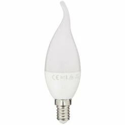 SUPRALED - Ampoule LED (Flamme Coup De Vent), Culot E14, Conso. 5,3W (eq. 40W), 470 Lumens, Blanc Chaud - LV470FC