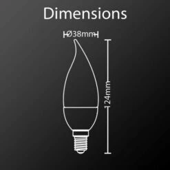 SUPRALED - Ampoule LED (Flamme Coup De Vent), Culot E14, Conso. 5,3W (eq. 40W), 470 Lumens, Blanc Chaud - LV470FC -Pas Cher Ampoule LED Boutique 47378664 4