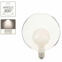XANLITE - Ampoule LED Déco, Double Verre, Forme De Globe, Culot E27, Blanc Neutre, Forme Allongée - RDEB150G9DVOT -Pas Cher Ampoule LED Boutique 47378666 4
