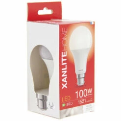 XANLITE - Ampoule LED Standard, Culot B22, 14,2W Cons. (100W Eq.), Lumière Blanche Neutre - EB1521GCW -Pas Cher Ampoule LED Boutique 47378678 4