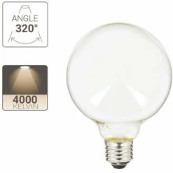 XANLITE - Ampoule LED G125 Opaque, Culot E27, Conso. 17W, 2452 Lumens, Blanc Neutre - RFE2452BOCW -Pas Cher Ampoule LED Boutique 47378689 3