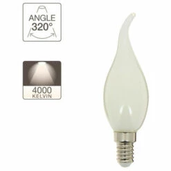 XANLITE - Ampoule à Filament LED Flamme Coup De Vent, Culot E14, 4W Cons. (40W Eq.), Lumière Blanche Neutre - RFV470FCOCW -Pas Cher Ampoule LED Boutique 47378730 3