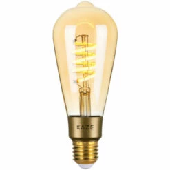 KAZE UNIVERS CONNECTé Ampoule LED Connectée à Filament KAZE Ni - ST64 - 4W - 210 Lumens - E27 - Bronze