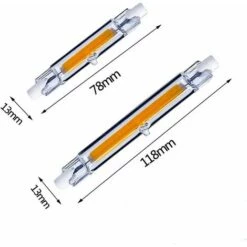 R7s 118mm Ampoule LED,Betterlife 00W Double Extrémité Lampe Linéaire J118 220V 3000 Lumen équivalent Halogène Blanc Naturel 4000K Pour Projecteur, Salon, Jardin,Non-Dimmable, Lot De 3 [Classe énergétique A++] -Pas Cher Ampoule LED Boutique 47590194 4