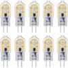 GUAZHUNIFR Ampoule G4 LED 12V 2W Blanc Froid 6000K, 200LM, Équivalent Halogène G4 Bi-pin 10W 20W, LED Lampe G4 12V AC/DC Pour Camping Car/Hotte Cuisine, Non-dimmable, Lot De 10 Guazhuni -Pas Cher Ampoule LED Boutique 48636180 1