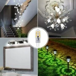 GUAZHUNIFR Ampoule G4 LED 12V 2W Blanc Froid 6000K, 200LM, Équivalent Halogène G4 Bi-pin 10W 20W, LED Lampe G4 12V AC/DC Pour Camping Car/Hotte Cuisine, Non-dimmable, Lot De 10 Guazhuni -Pas Cher Ampoule LED Boutique 48636180 4