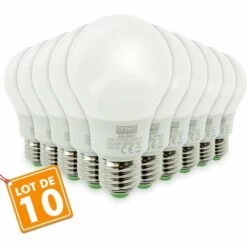 ARUM LIGHTING Lot De 10 Ampoules LED E27 8W Eq 60W 806lm | Température De Couleur: Blanc Chaud 2700K
