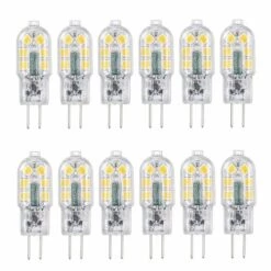 Ampoule LED G4 Tomshine AC/DC 12V 3W G4 Ampoule LED Remplacement équivalent D'une Lampe Halogène 30W Base à Deux Broches à économie D'énergie Ampoule Incassable De Remplacement Angle De Faisceau 360° 160lm Non Dimmable Pas De Scintillement Lot De 12 (3000