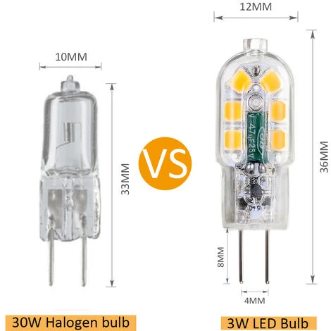 Ampoule LED G4 Tomshine AC/DC 12V 3W G4 Ampoule LED Remplacement équivalent D'une Lampe Halogène 30W Base à Deux Broches à économie D'énergie Ampoule Incassable De Remplacement Angle De Faisceau 360° 160lm Non Dimmable Pas De Scintillement Lot De 12 (3000 4 Ampoule LED G4 Tomshine AC/DC 12V 3W G4 Ampoule LED Remplacement équivalent D'une Lampe Halogène 30W Base à Deux Broches à économie D'énergie Ampoule Incassable De Remplacement Angle De Faisceau 360° 160lm Non Dimmable Pas De Scintillement Lot De 12 (3000 – Image 2