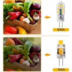 Ampoule LED G4 Tomshine AC/DC 12V 3W G4 Ampoule LED Remplacement équivalent D'une Lampe Halogène 30W Base à Deux Broches à économie D'énergie Ampoule Incassable De Remplacement Angle De Faisceau 360° 160lm Non Dimmable Pas De Scintillement Lot De 12 (3000 9 Ampoule LED G4 Tomshine AC/DC 12V 3W G4 Ampoule LED Remplacement équivalent D'une Lampe Halogène 30W Base à Deux Broches à économie D'énergie Ampoule Incassable De Remplacement Angle De Faisceau 360° 160lm Non Dimmable Pas De Scintillement Lot De 12 (3000 -Pas Cher Ampoule LED Boutique 50909824 3