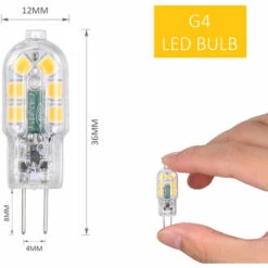 Ampoule LED G4 Tomshine AC/DC 12V 3W G4 Ampoule LED Remplacement équivalent D'une Lampe Halogène 30W Base à Deux Broches à économie D'énergie Ampoule Incassable De Remplacement Angle De Faisceau 360° 160lm Non Dimmable Pas De Scintillement Lot De 12 (3000 11 Ampoule LED G4 Tomshine AC/DC 12V 3W G4 Ampoule LED Remplacement équivalent D'une Lampe Halogène 30W Base à Deux Broches à économie D'énergie Ampoule Incassable De Remplacement Angle De Faisceau 360° 160lm Non Dimmable Pas De Scintillement Lot De 12 (3000 -Pas Cher Ampoule LED Boutique 50909824 5