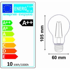 LUTECE-ARC Lot De 10 Ampoules LED Filament E27 10W 1400Lm 2700K - Garantie 2 Ans -Pas Cher Ampoule LED Boutique 51134971 4