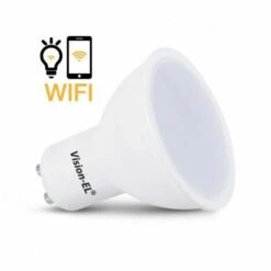 MIIDEX LIGHTING Spot LED Connectée WIFI 2.4 Ghz 5W (45W) GU10 Dimmable 4000°K -Pas Cher Ampoule LED Boutique 51185610 4