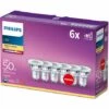 Philips Ampoule à LED Spot GU10 Blanc Chaud, Verre, Lot De 6 -Pas Cher Ampoule LED Boutique 52940515 1