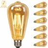 THSINDE Ampoule LED Edison, 6 Pièces Ampoule LED E27 Vintage Lampe Décorative Rétro Edison Ampoule Antique Lampe ST64 2W 2700k LED Filament Pour Restaurant Café Bar Ampoules à Incandescence -Pas Cher Ampoule LED Boutique 53346498 1