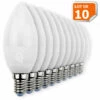 LAMPESECOENERGIE Lot De 10 Ampoules LED Bougie E14 6W 480 Lumens Blanc Chaud -Pas Cher Ampoule LED Boutique 53362032 1