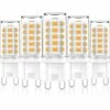 G9 LED Blanc Chaud , G9 Ampoule LED 3W Équivalent à 28W 33W 40W Ampoules Halogènes, AC 220V-240V, Sans Scintillement, Paquet De 5, Betterlife [Classe énergétique A+]