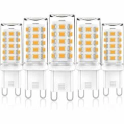 G9 LED Blanc Chaud , G9 Ampoule LED 3W Équivalent à 28W 33W 40W Ampoules Halogènes, AC 220V-240V, Sans Scintillement, Paquet De 5, Betterlife [Classe énergétique A+]