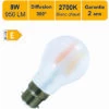 LUTECE-ARC Ampoule LED Filament B22 8W (équiv. 80w) 950Lm 2700K - Garantie 2 Ans