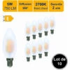 LUTECE-ARC Lot De 10 Ampoules LED Filament E14 6W (équiv. 57w) 750Lm 2700K - Garantie 2 Ans -Pas Cher Ampoule LED Boutique 53988539 1