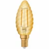 Osram Vintage 1906 LED E14 Torsadée Bougie Filament Dorée 2.5W 220lm - 824 Blanc Très Chaud | Équivalent 25W -Pas Cher Ampoule LED Boutique 55935140 1