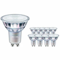 PHILIPS  Lot 10x Philips MASTER Value LEDspot GU10 PAR16 4.9W 355lm 36D - 922-927 Dim àWarm | Meilleur Rendu Des Couleurs - Dimmable - Équivalent 50W