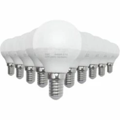 Ampoule E14 LED 8W 220V G45 300° (Pack De 10) - Blanc Chaud 2300k - 3500k - SILUMEN
