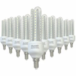 Ampoule E14 LED 12W Lynx 220V 360° CFL (Pack De 10) - Blanc Neutre 4200k - 5500k - SILUMEN