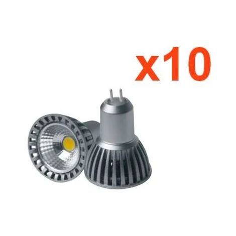 Ampoule LED COB GU5.3 / MR16 12V 4W 50° (Pack De 10) - Blanc Froid 6000K - 8000K - SILUMEN 4 Ampoule LED COB GU5.3 / MR16 12V 4W 50° (Pack De 10) - Blanc Froid 6000K - 8000K - SILUMEN – Image 2