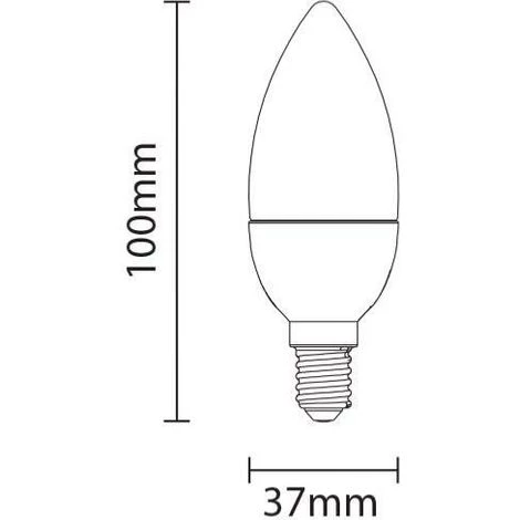 FALSE Ampoule E14 LED 6W 220V C37 180° (Pack De 10) - Blanc Neutre 4200k - 5500k - SILUMEN 4 FALSE Ampoule E14 LED 6W 220V C37 180° (Pack De 10) - Blanc Neutre 4200k - 5500k - SILUMEN – Image 2