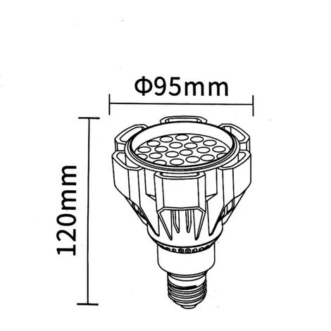 FALSE Ampoule E27 LED 35W NOIRE 220V PAR30 - Blanc Froid 6000K - 8000K - SILUMEN 4 FALSE Ampoule E27 LED 35W NOIRE 220V PAR30 - Blanc Froid 6000K - 8000K - SILUMEN – Image 2
