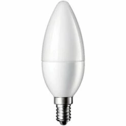 FALSE Ampoule E14 LED 6W 220V C37 180° - Blanc Chaud 2300k - 3500k - SILUMEN
