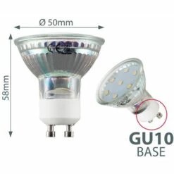 B.K.LICHT 20x Ampoules LED GU10 à économie D'énergie, 3 Watts, Remplace 35 Watts D'halogène LOT De 20 -Pas Cher Ampoule LED Boutique 56406568 5